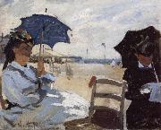 Claude Monet The Beach at Trouville oil painting artist